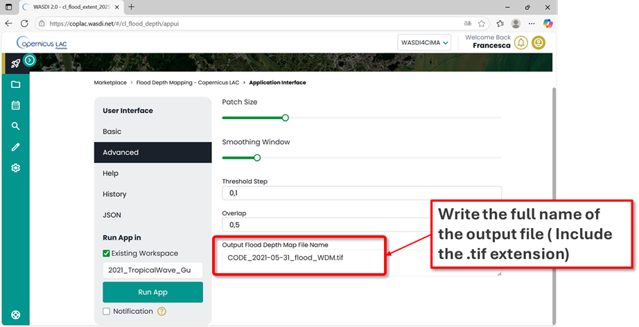 app advanced input